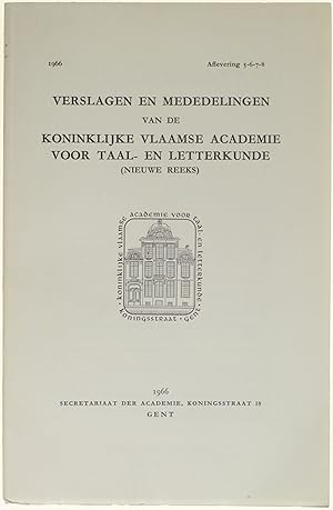 Seller image for Verslagen en Mededelingen van de Koninklijke Vlaamse Academie voor Taal- en Letterkunde (nieuwe reeks) Aflevering 5-6-7-8 for sale by Untje.com