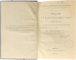 Bild des Verkufers fr Psalmi et Cantica Breviarii explicata in Ordine ad Recitationem Breviarii zum Verkauf von Untje.com