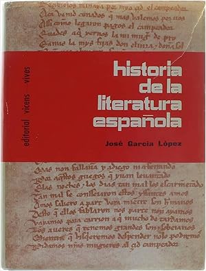 Seller image for Historia de la literatura espanola for sale by Untje.com