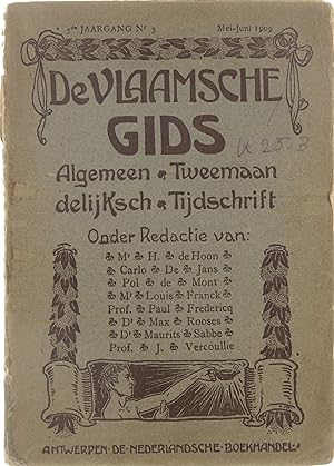 Imagen del vendedor de De Vlaamsche Gids (5e jaargang nr.3, mei-juni 1909) a la venta por Untje.com