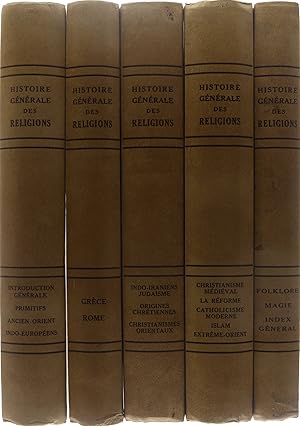 Image du vendeur pour Histoire gnrale des religions (5 volumes) mis en vente par Untje.com
