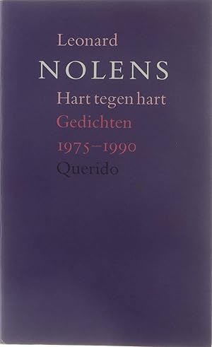 Bild des Verkufers fr Hart tegen hart : gedichten 1975-1990 zum Verkauf von Untje.com