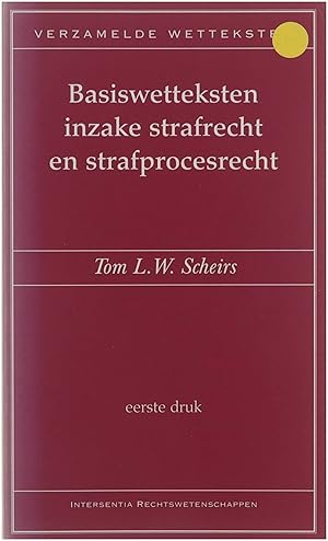 Immagine del venditore per Basiswetteksten inzake strafrecht en strafprocesrecht venduto da Untje.com