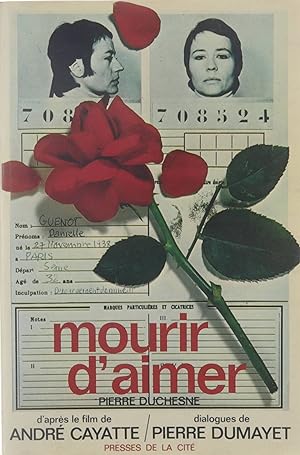 Bild des Verkufers fr Mourir d'Aimer zum Verkauf von Untje.com