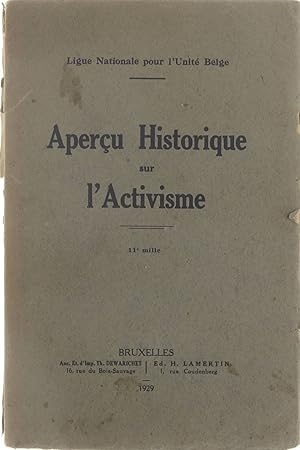 Image du vendeur pour Aperu Historique sur l'Activisme mis en vente par Untje.com