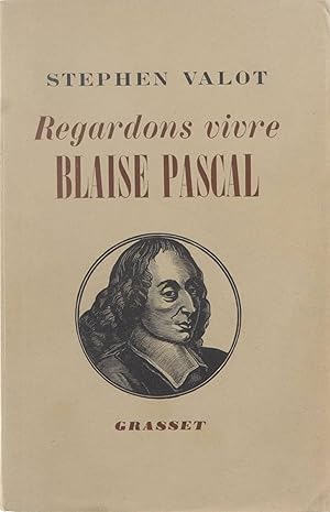 Imagen del vendedor de Regardons vivre Blaise Pascal a la venta por Untje.com