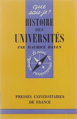Imagen del vendedor de Histoire des Universits a la venta por Untje.com