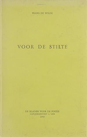 Image du vendeur pour Voor de Stilte (gesigneerd) mis en vente par Untje.com