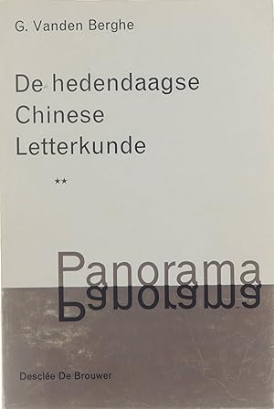 Bild des Verkufers fr De hedendaagse Chinese letterkunde II zum Verkauf von Untje.com