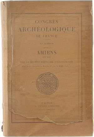 Imagen del vendedor de Congrs archologique de France, ICe session tenue  Amiens en 1936 par la socit franaise d'archologie a la venta por Untje.com