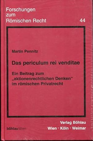 Seller image for Das Periculum rei venditae - ein Beitrag zum "aktionenrechtlichen Denken" im rmischen Privatrecht. Forschungen zum rmischen Recht ; Abh. 44. for sale by Antiquariat Buchseite