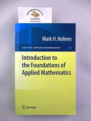 Seller image for Introduction to the Foundations of Applied Mathematics. for sale by Chiemgauer Internet Antiquariat GbR