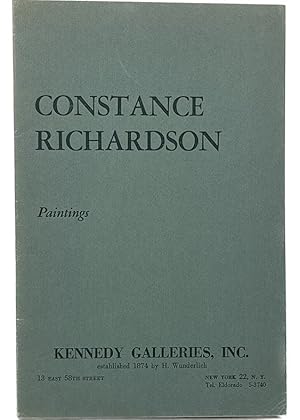 Image du vendeur pour Constance Richardson, paintings: January 16-February 20, 1960 mis en vente par Resource for Art and Music Books 