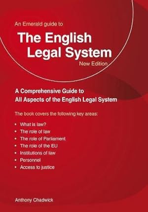 Bild des Verkufers fr A Guide To The English Legal System (Emerald Guides) zum Verkauf von WeBuyBooks