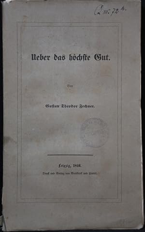 Bild des Verkufers fr Ueber das hchste Gut. zum Verkauf von Antiquariat  Braun