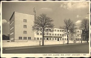 Ansichtskarte / Postkarte Dresden Strehlen, Haus der Jugend, Bauhaus