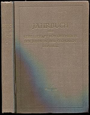 JAHRBUCH DER GESELLSCHAFT FÜR GESCHICHTE DER JUDEN IN DER CZECHOSLOVAKISCHEN REPUBLIK. VOLUME 7 (...