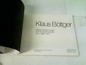 Bild des Verkufers fr Klaus Bttger. Werk-Verzeichnis der Radierungen von 1964 - 1975 zum Verkauf von ABC Versand e.K.