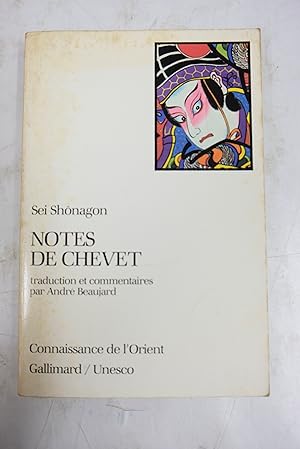 Imagen del vendedor de Notes de chevet a la venta por Librairie du Levant