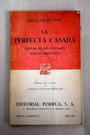 Imagen del vendedor de La perfecta casada a la venta por Alcan Libros