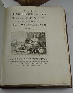 Bild des Verkufers fr Delle assicurazioni marittime. Trattato. zum Verkauf von Studio Bibliografico Benacense