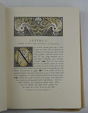 Lettres persanes. Ornements dessinés et gravés par Louis Jou.
