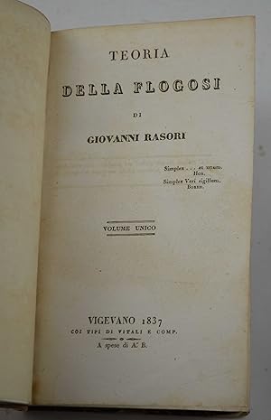 Teoria della flogosi.