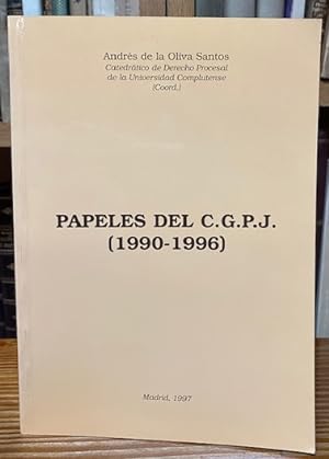 Imagen del vendedor de PAPELES DEL C.G.P.J. (1990-1996) a la venta por Fbula Libros (Librera Jimnez-Bravo)