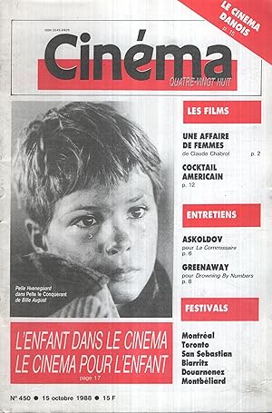 Image du vendeur pour Cinma n 450 15 Octobre 1988 mis en vente par PRISCA