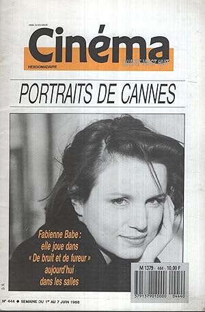 Image du vendeur pour Cinma n 444 1 Juin 1988 mis en vente par PRISCA