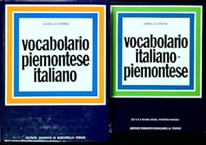 Bild des Verkufers fr Vocabolario piemontese italiano. 2 Volumi zum Verkauf von Librodifaccia