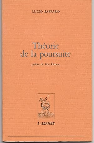 Imagen del vendedor de Thorie de la poursuite a la venta por Librairie Franoise Causse