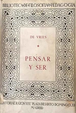 Seller image for Pensar y ser for sale by SOSTIENE PEREIRA