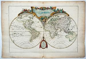 Mappe-monde ou description du globe terrestre, assujettie aux observations astronomiques par le S...