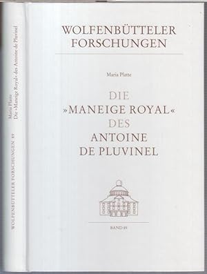 Image du vendeur pour Die 'manege royal' des Antoine de Pluvinel ( = Wolfenbtteler Forschungen, Band 89 ). - Aus dem Inhalt: Die 'manege royal' - Text der Erstausgabe von 1623 / Vergleich mit der Tradition des Reitlehrbuchs im 16. und zu Beginn des 17. Jahrhunderts / Crispyn de Passe und die Tradition der franzsischen Buchillustration / Der Knig auf dem Pferd. mis en vente par Antiquariat Carl Wegner