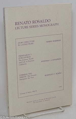 Seller image for Renato Rosaldo lecture series monograph; vol. 8, series 1990-91 for sale by Bolerium Books Inc.