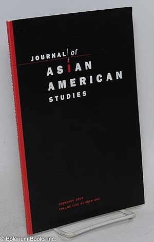 Seller image for Journal of Asian American Studies (JAAS); February 2002, Volume Five Number One for sale by Bolerium Books Inc.