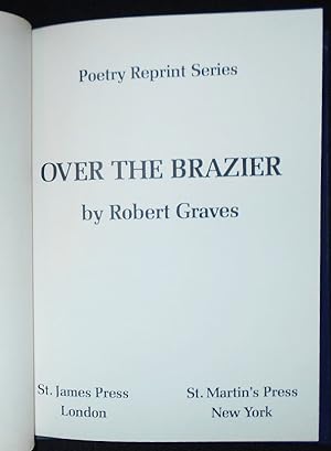 Seller image for Over the Brazier for sale by Classic Books and Ephemera, IOBA