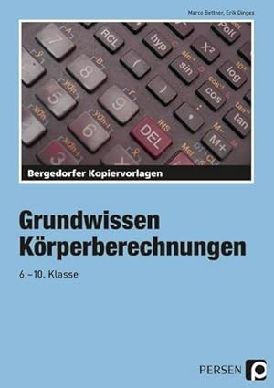Bild des Verkufers fr Krperberechnungen zum Verkauf von BuchWeltWeit Ludwig Meier e.K.