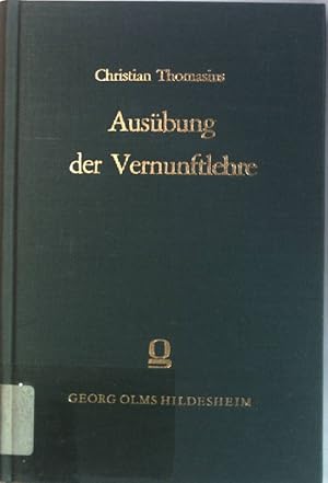 Bild des Verkufers fr Ausbung der Vernunftlehre. zum Verkauf von books4less (Versandantiquariat Petra Gros GmbH & Co. KG)