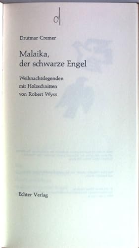 Seller image for Malaika, der schwarze Engel : Weihnachtslegenden. for sale by books4less (Versandantiquariat Petra Gros GmbH & Co. KG)