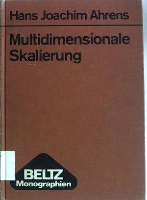 Imagen del vendedor de Multidimensionale Skalierung : Methodik, Theorie und empirische Gltigkeit mit Anwendungen aus der differentiellen Psychologie und Sozialpsychologie. Beltz-Monographien a la venta por books4less (Versandantiquariat Petra Gros GmbH & Co. KG)