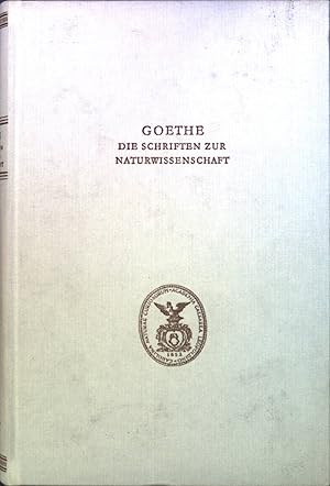 Bild des Verkufers fr Goethe. Die Schriften zur Naturwissenschaft. Zweite Abteilung: Ergnzungen und Erluterungen. Bd. 5 A. Polemischer Teil. zum Verkauf von books4less (Versandantiquariat Petra Gros GmbH & Co. KG)