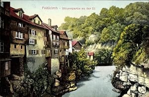 Ansichtskarte / Postkarte Feldkirch Vorarlberg, Häuserpartie an der Ill