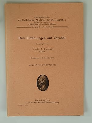 Bild des Verkufers fr Drei Erzhlungen auf Yaynabi. zum Verkauf von Antiquariat Dorner