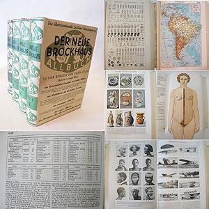 Der neue Brockhaus. Allbuch in vier Bänden und einem Atlas. Mit über 10000 Abbildungen und Karten...