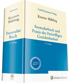 Immagine del venditore per Kersten / Bhling, Formularbuch und Praxis der Freiwilligen Gerichtsbarkeit venduto da Rheinberg-Buch Andreas Meier eK