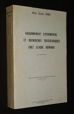 Bild des Verkufers fr Raisonnement exprimental et recherches toxicologiques chez Claude Bernard zum Verkauf von Abraxas-libris
