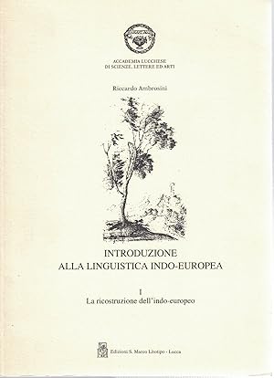 Bild des Verkufers fr INTRODUZIONE ALLA LINGUISTICA INDO-EUROPEA.2 Volumi. zum Verkauf von MULTI BOOK