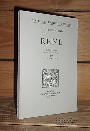 Imagen del vendedor de RENE a la venta por Planet's books